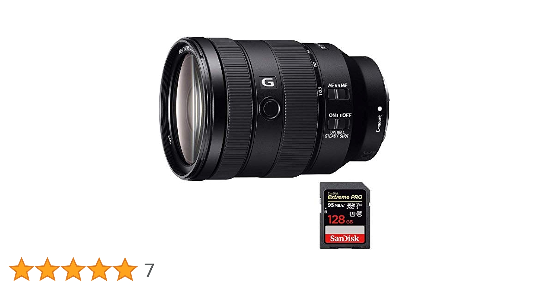 Amazon | Sony FE 24 – 105 mm f4 G OSS e-mount full-frame